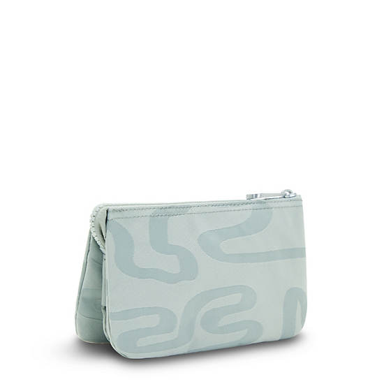 Kipling Creativity Large Printed Pouch Väska Turkos | SE 1118BE